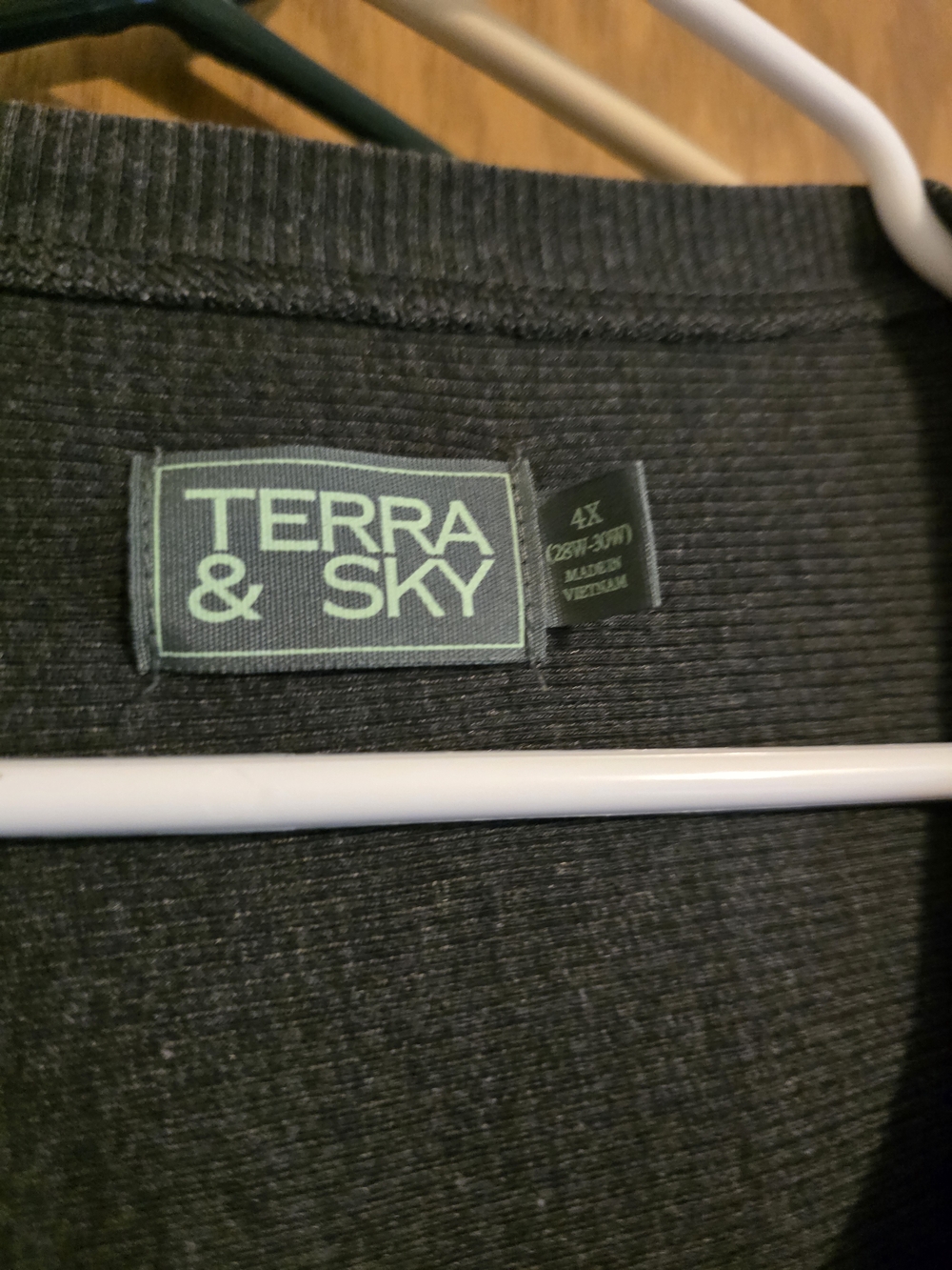 Terra & Sky Charcoal Gray Ribbed - 3 Piece Set - Picture 5 of 11
